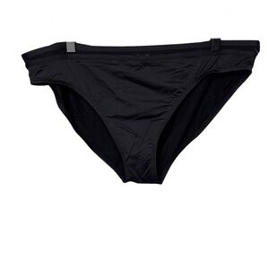 Tommy Bahama Bikini Bottom Hipster Mesh Trim Black Size 2X Plus Size Swimwear